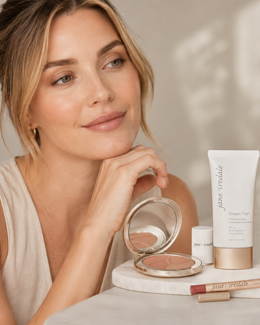 Produits de maquillage minéral jane iredale offerts à Prévost