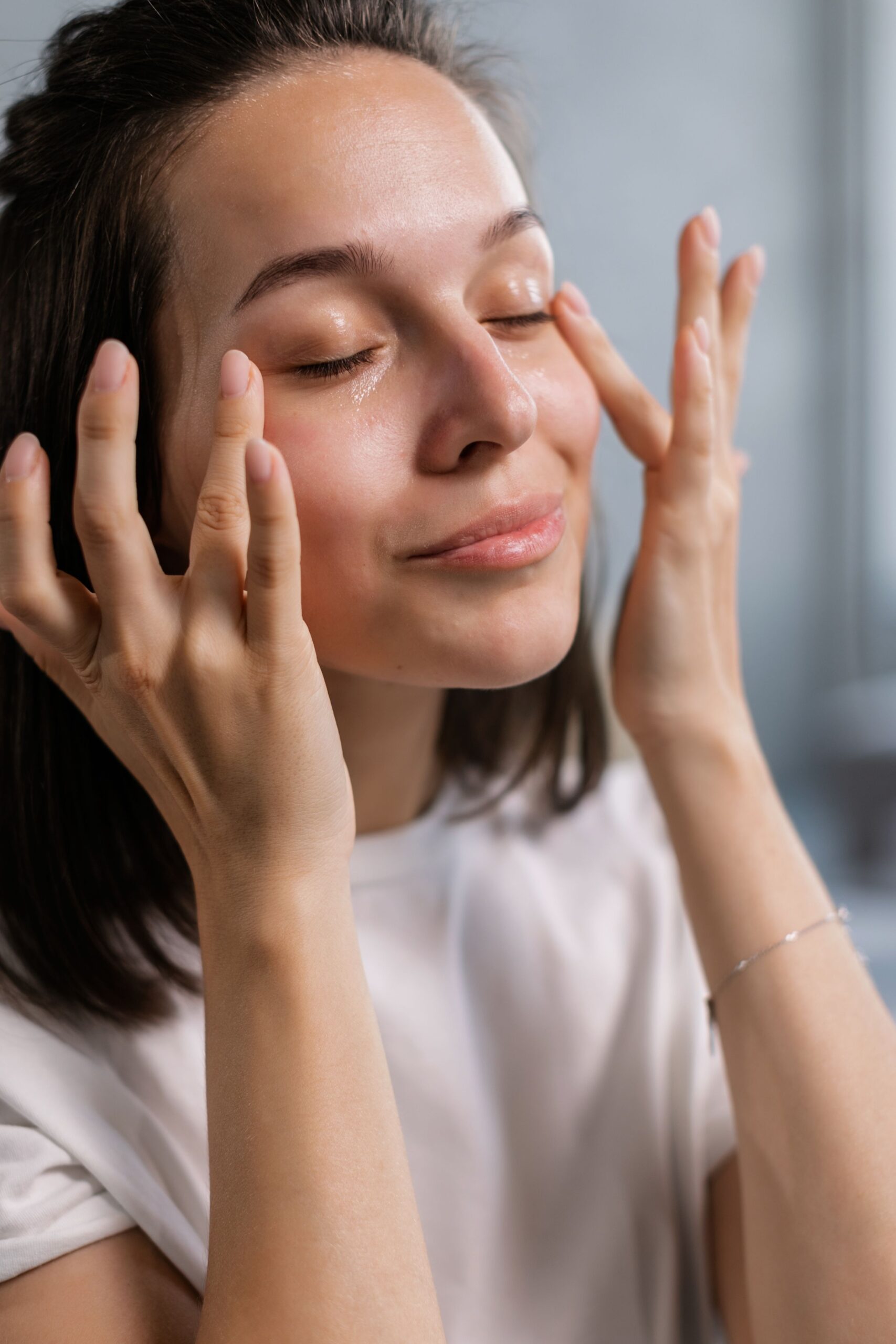 Peau lisse et lumineuse après soin du visage